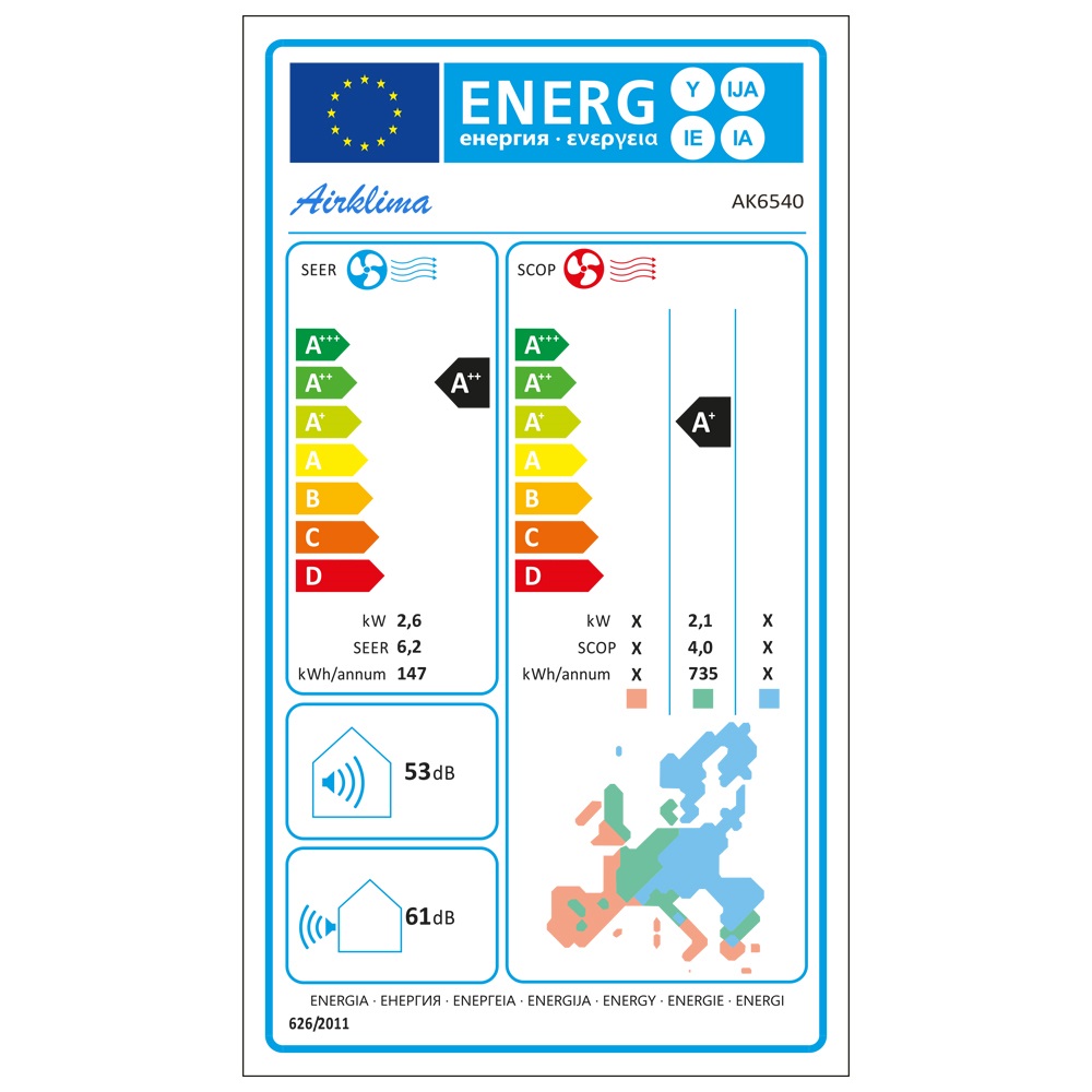 Energielabel ak6540