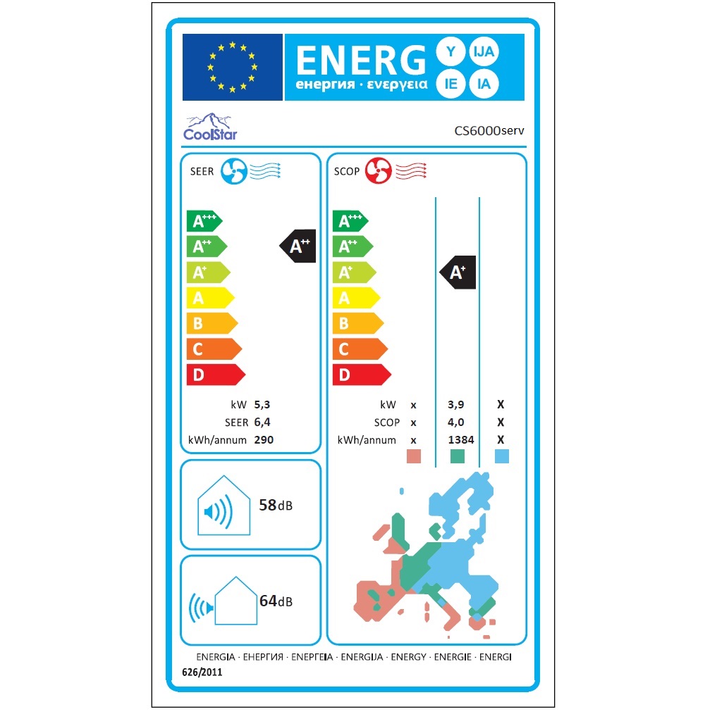 Energielabel cs6000serv