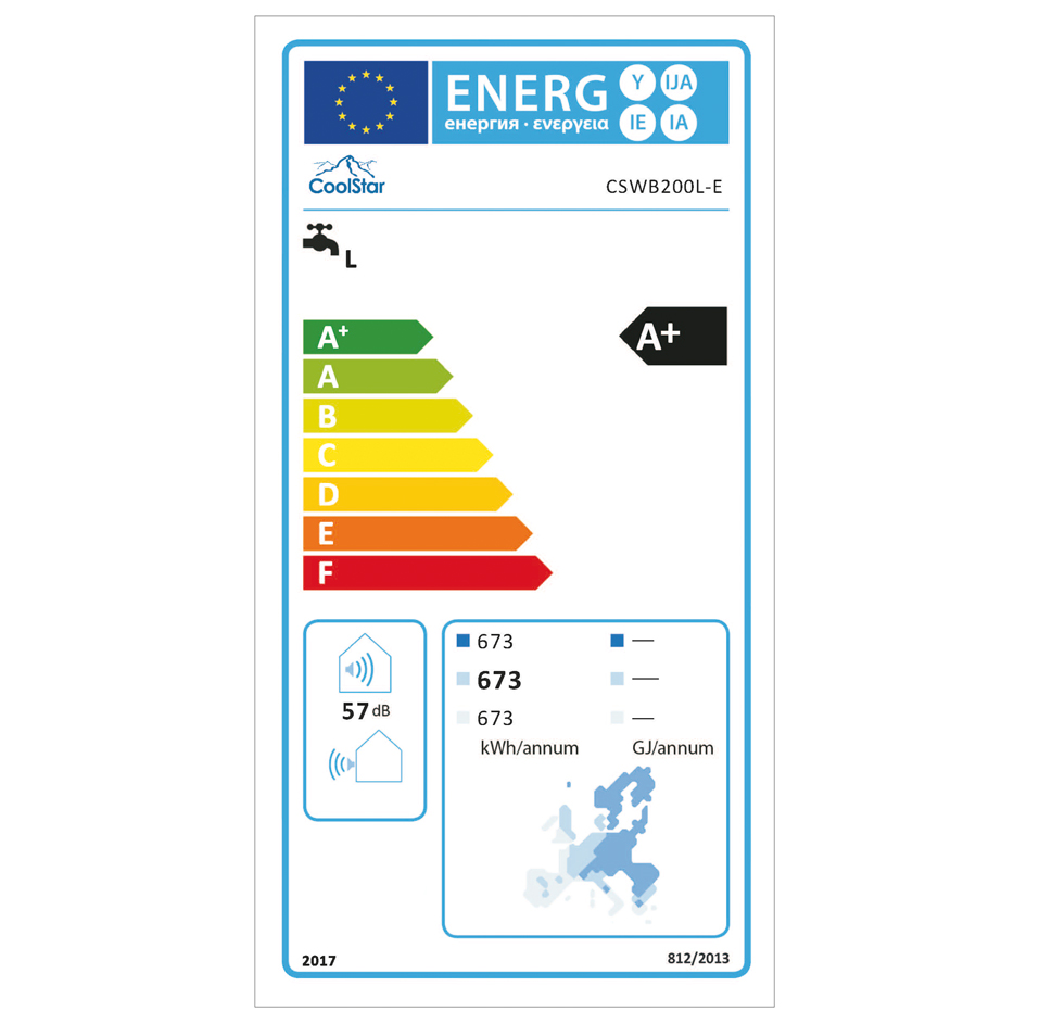 Energielabel cswb200l e